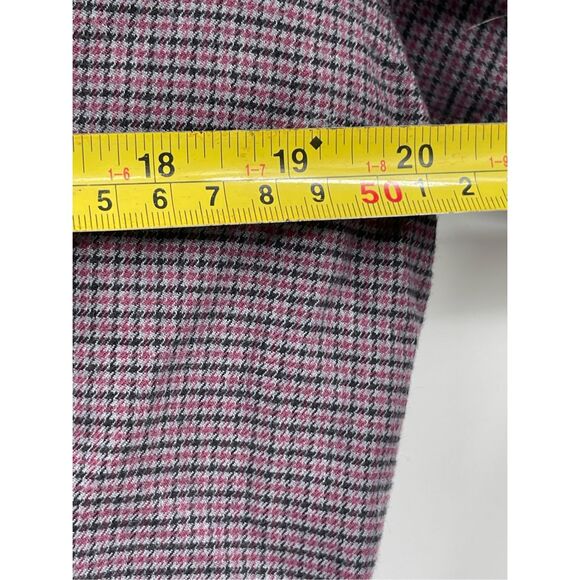 Hugo Boss Button Up Flannel Shirt Men Size Medium‎ Purple Gray Plaid Check - Picture 6 of 10